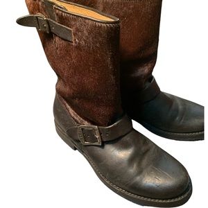 Frye moto ankle boots size 7